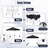 Tangkula 10 x10 Ft Pop Up Canopy with Center Lock
