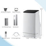 15000 BTU Portable Air Conditioner, with Heat, Auto Swing 4-in-1 AC Unit for Rooms up to 800 Sq.Ft, with Built-in Dehumidifier