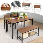 4-Piece Dining Table Set - Tangkula