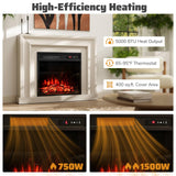 Tangkula 18" Electric Fireplace Insert
