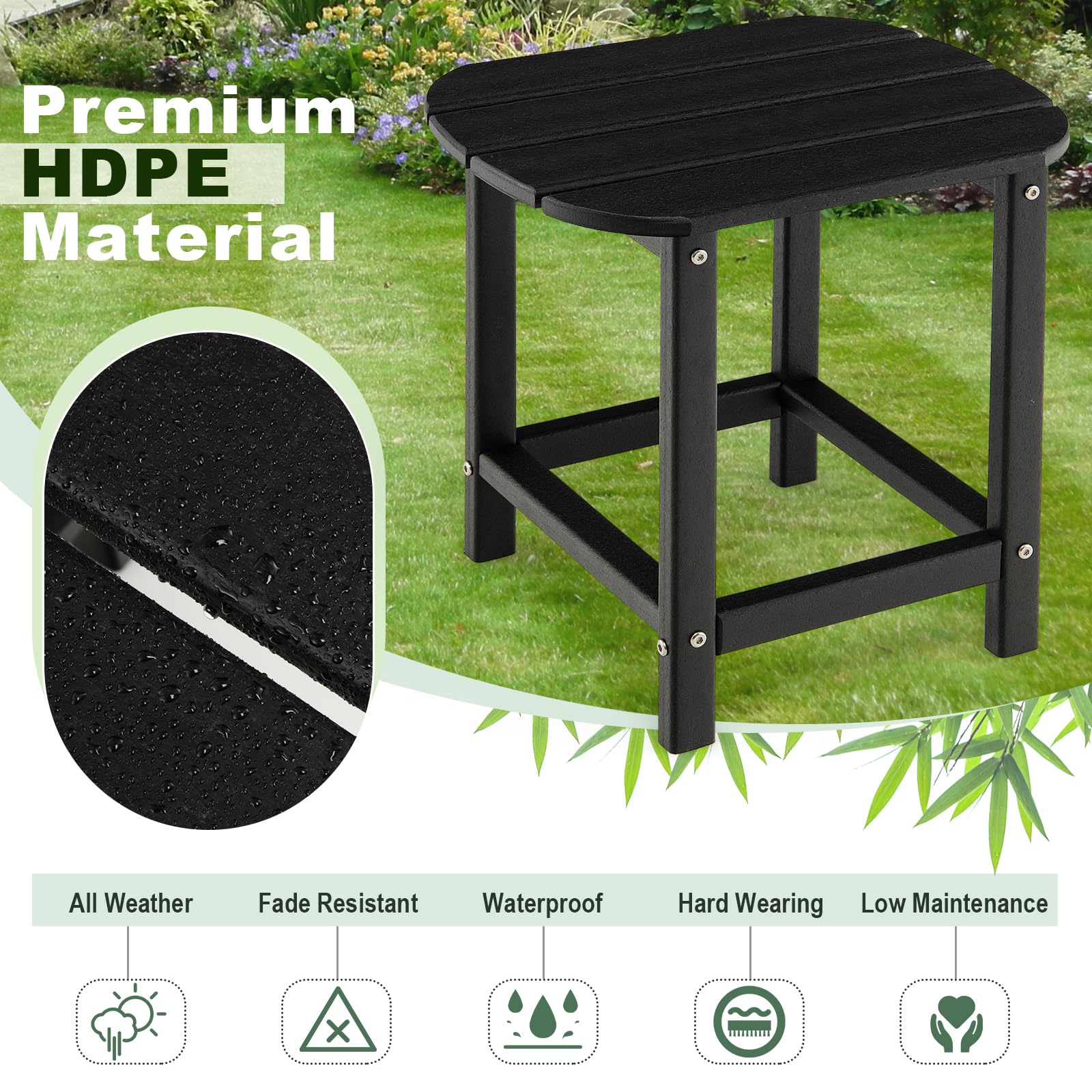 Weather Resistant Adirondack Table - Tangkula