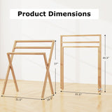 Tangkula Freestanding Towel Rack