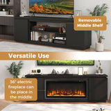 Tangkula TV Stand for 75 80 inch TV