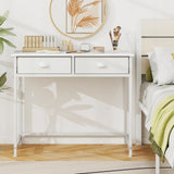 Tangkula Computer Desk with 2 Storage Drawers & 4 Hooks