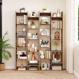 Tangkula 64” Tall Bookshelf Floor Standing Open Bookcase with 12 Shelves