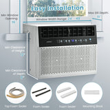 10000 BTU Window Air Conditioner, Over the Sill AC with Energy Saver Modes