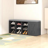 Tangkula Shoe Storage Bench with Padded Cushion