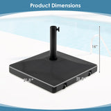 Tangkula 90 lbs Umbrella Base with Wheels