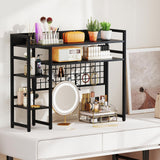 Tangkula Desktop Bookshelf for Computer Monitor Up to 32”