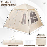 Tangkula 4 Person Camping Tent