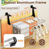 Tangkula Portable Aluminum Clothes and Towel Drying Rack