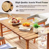 Tangkula 5 Piece Patio Dining Set for 4