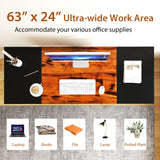 Tangkula 63 Inch Large Home Office Computer Desk