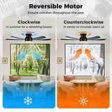 Tangkula 52” Ceiling Fan with Lights and Remote Control