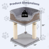 Tangkula Small Cat Tree for Indoor Cats for Play Rest