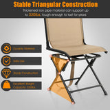Tangkula 360-degree Swivel Blind Chair, Foldable Free Rotation Hunting Chair, Chair for Camping, Hunting, Fishing