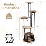 Tangkula Multi-Level Modern Cat Tree Tower with Platforms