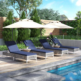 Tangkula Patio Chaise Lounge Chair