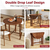 Tangkula 36" Foldable Round Dining Table