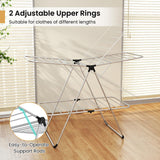Tangkula Clothes Drying Rack Foldable for Indoor Outdoor