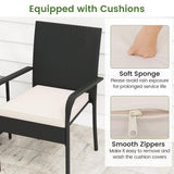 Tangkula 3 Pieces Patio Furniture Set