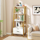 Tangkula 52.5" Tall Freestanding Bookcase with Sturdy Metal Frame