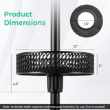 Tangkula Patio Umbrella Table Tray