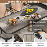 Tangkula 5 Pieces Patio Dining Sets