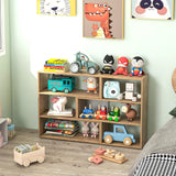 Tangkula 6 Cubes Bookcase, 2-Piece Separable Floor Standing Open Horizontal Bookshelf