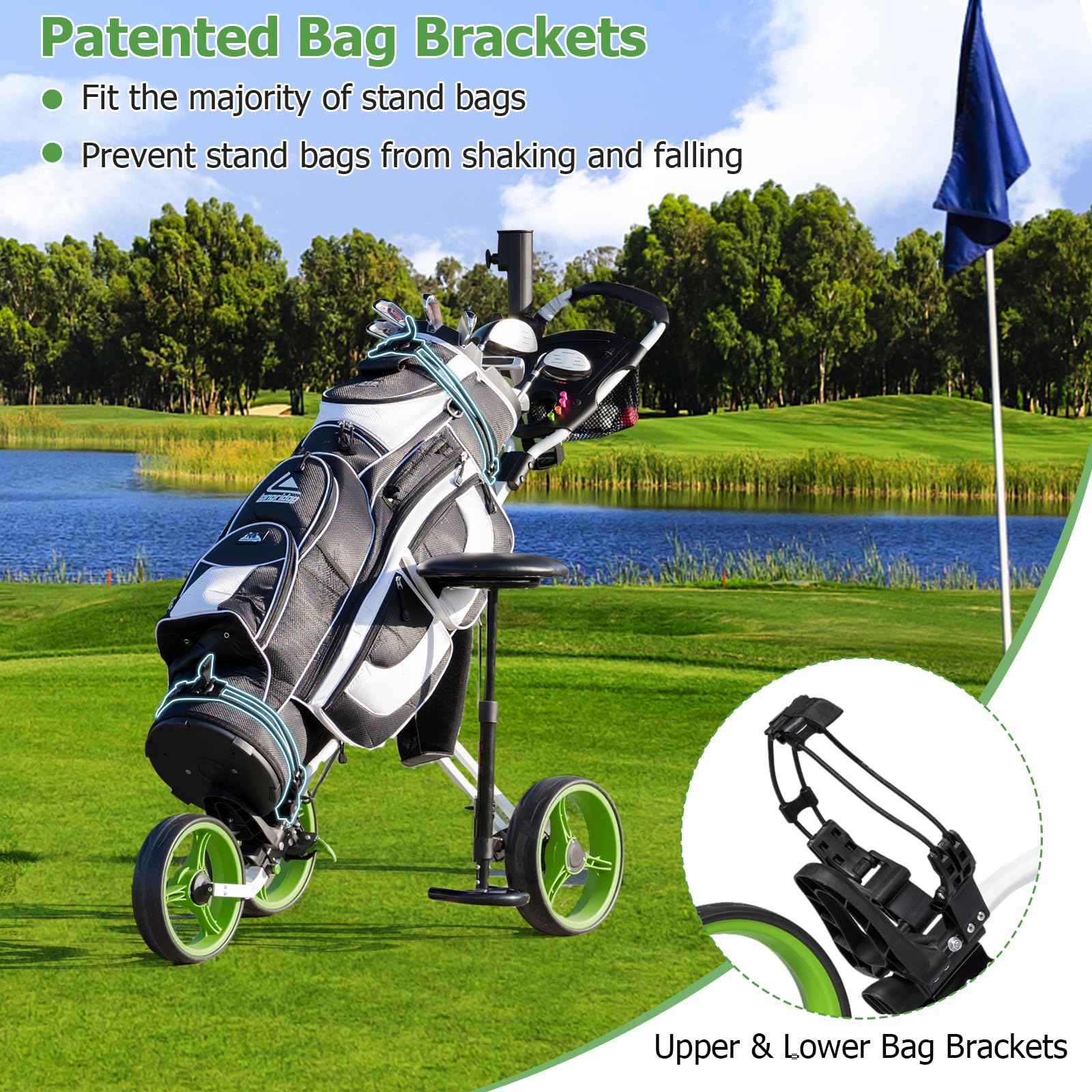 Top golf push cart best sale