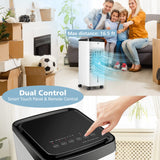 Air Cooler, 3-in-1 Portable Quiet Swamp Cooler and Humidifier with Remote
