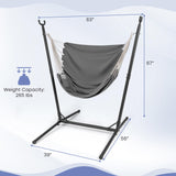Tangkula Adjustable Hammock Chair with Stand