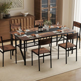 Tangkula  Rectangular Meeting Table with Mesh Storage Shelf & Cable Grommet for 6-8 People