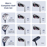 Tangkula 12 Pieces Men’s Complete Golf Club Set Right Hand