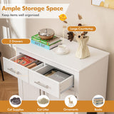 Tangkula Litter Box Enclosure with 2 Storage Drawers & Double Doors