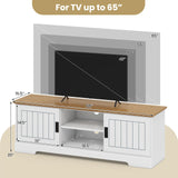 Tangkula 59” Farmhouse TV Stand for TVs up to 65”