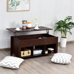 Wood Lift Top Coffee Table, Modern Coffee Table - Tangkula