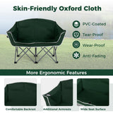 Tangkula 2 Person Camping Chair with Padded Seat