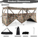 Tangkula 4-Panel Hunting Blind with Dog Door