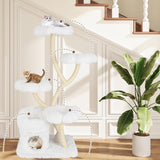 Tangkula 65 Inch Tall Cat Tower with Sisal Scratching Posts