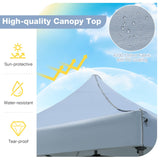 10 x 10 FT Outdoor Pop up Canopy Tent Easy Setup Gazebo Shelter with Wheeled Bag