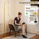 Tangkula 3-Light Floor Lamp Freestanding Industrial Tree Lamp