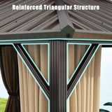 Tangkula 12x16 FT Hardtop Gazebo
