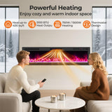 Tangkula 68”/60”/50”/42”/36” Wi-Fi Enabled Electric Fireplace