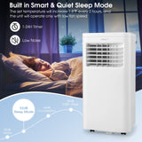 Portable Air Conditioner, 8000 BTU Standing Air Conditioner w/Cool/Dehumidifier/Fan/Sleep Modes