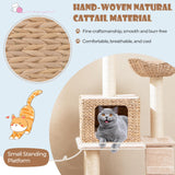 Tangkula 48 Inch Multi Level Cat Tower with Sisal Scratching Posts