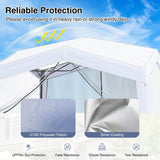 Tangkula 10x10Ft Pop up Canopy with Sidewalls UPF50+ Portable Outdoor Screen Tent