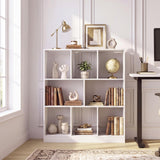 Tangkula 8-Cube Bookcase Modern Cubby Bookshelf