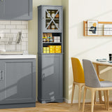 Tangkula 67" H Tall Bathroom Cabinet(15.5 x 12 x 67 Inch)