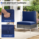 Tangkula 3 Pieces Patio Furniture Set